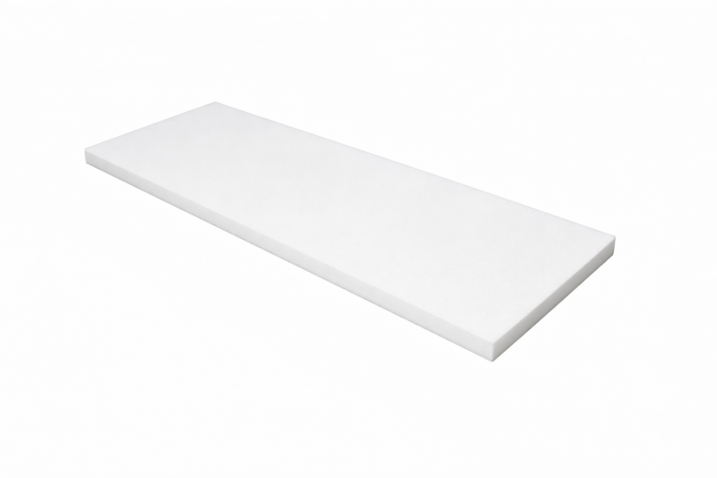 Clean white foam board flatly presented