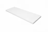 Clean white foam board flatly presented