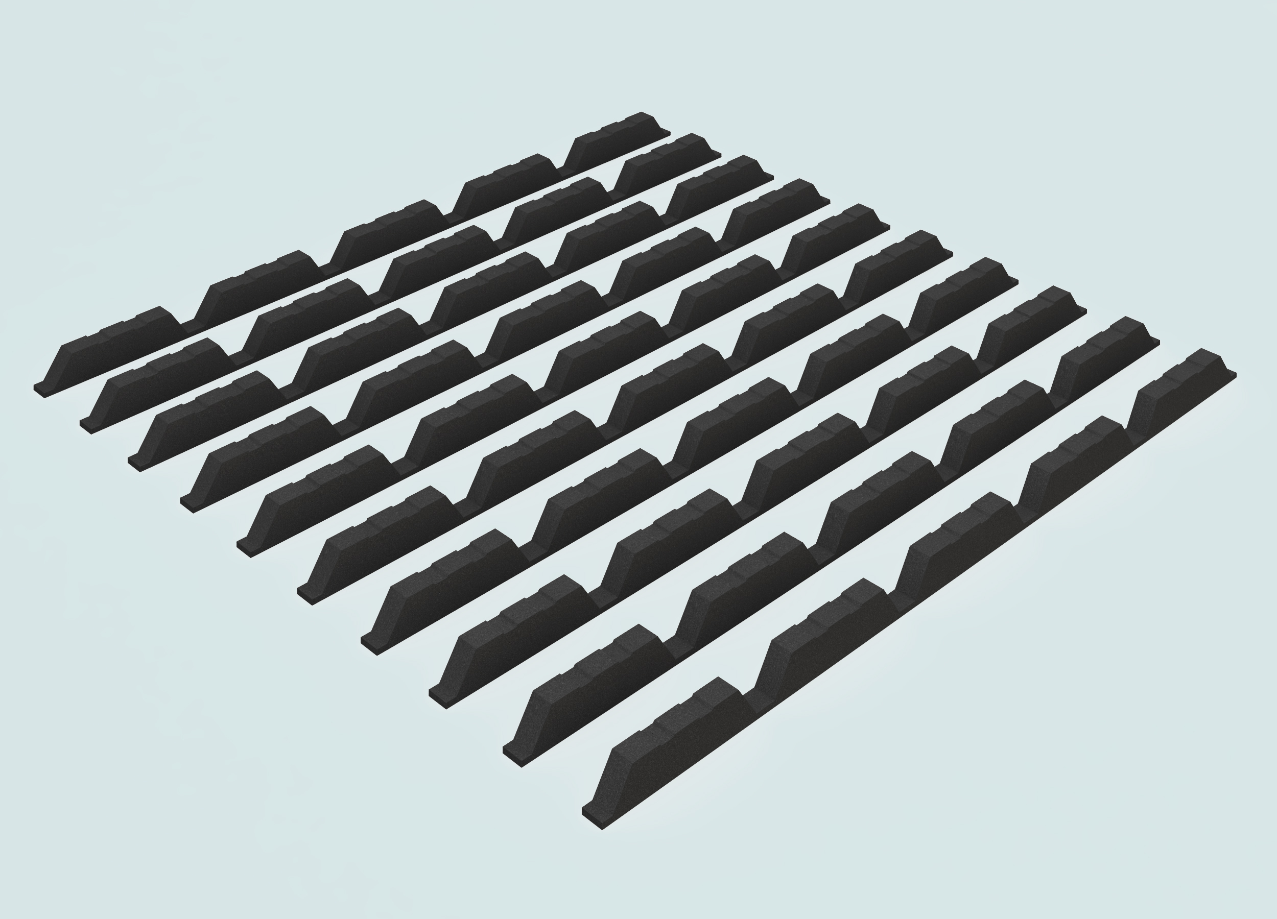 Cladding Fillers Profiled Foam Filler - 32/1000 Ridge (Pack of 10) | Sealprem