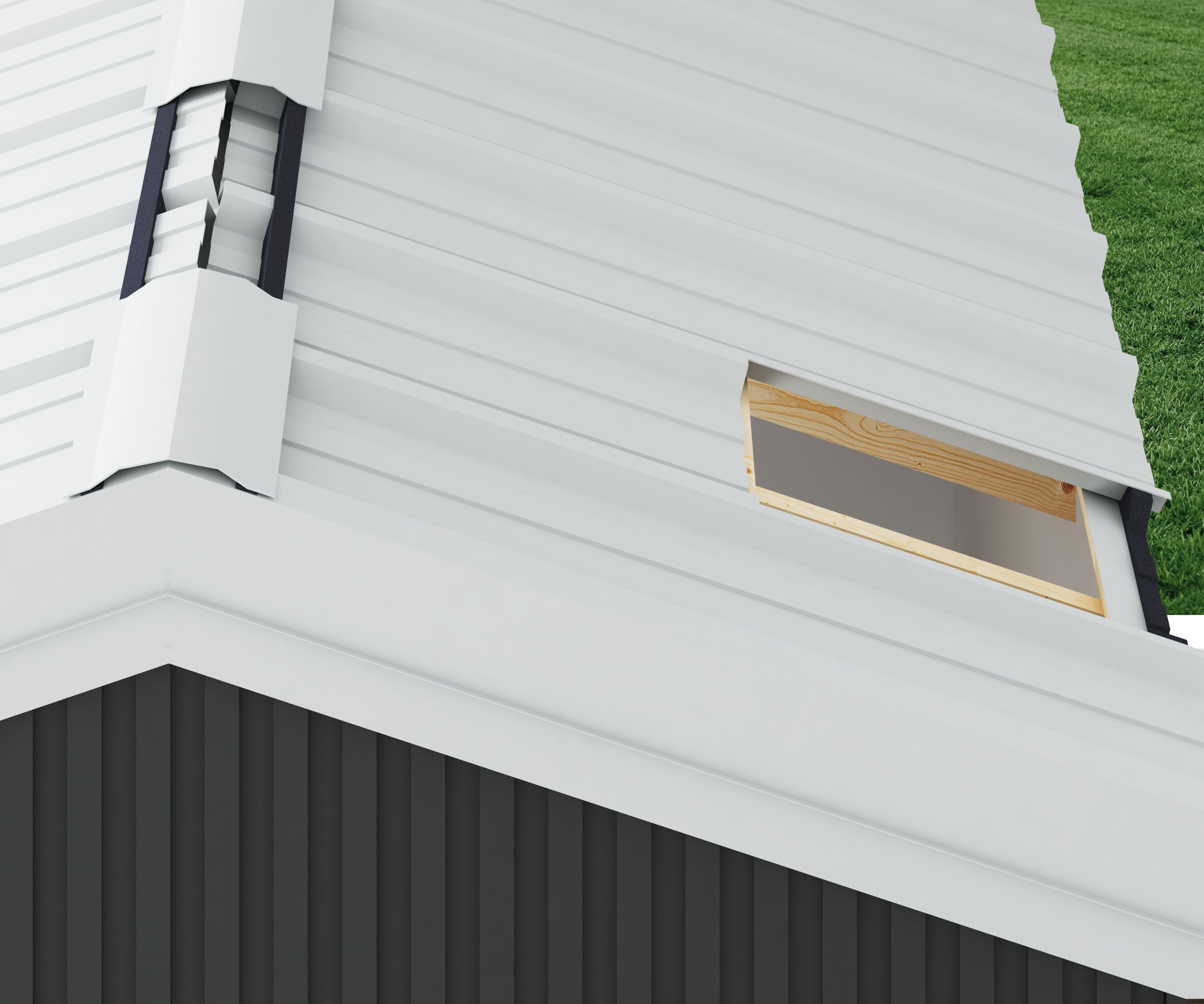 Cladding Fillers KS1000RW Profiled Foam Eaves Filler (Pack of 10) | Sealprem